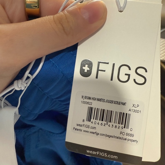 Figs Royal Blue High Waisted Regina Jogger XLP (1 of 2 available) - Picture 4 of 5